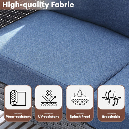 Set da conversazione per esterni XIZZI da 4 pezzi con tavolo