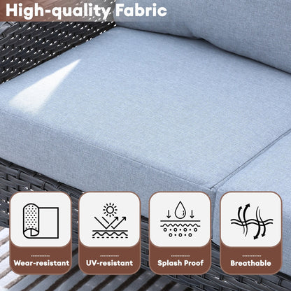 Set da conversazione per esterni XIZZI da 4 pezzi con tavolo