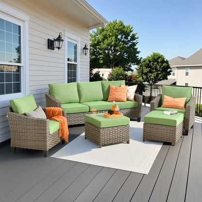 Set di mobili da esterno XIZZI con tavolo da fuoco