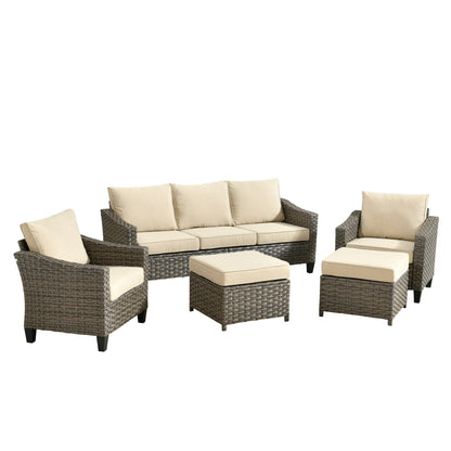 Set di mobili da esterno XIZZI con tavolo da fuoco