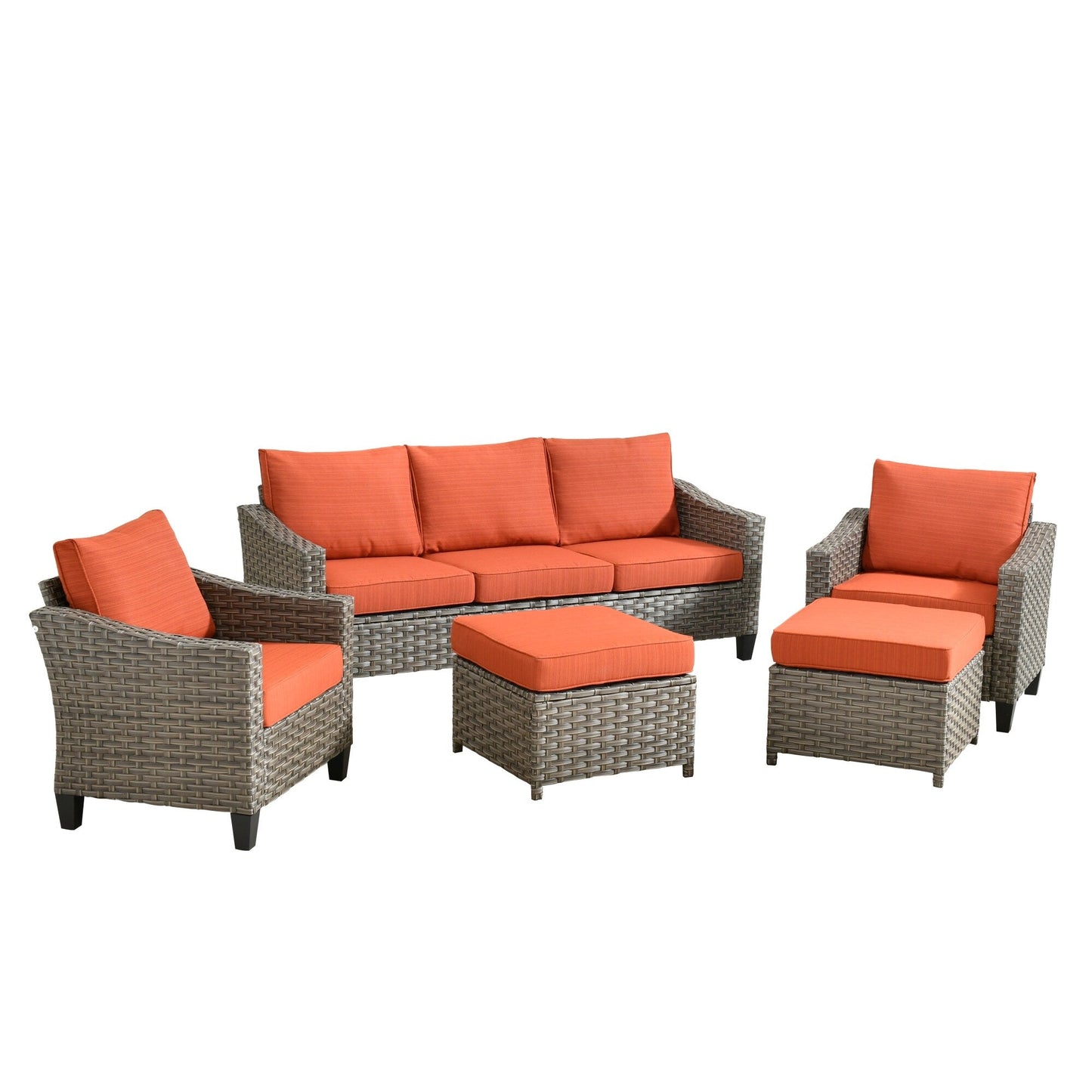 Set di mobili da esterno XIZZI con tavolo da fuoco