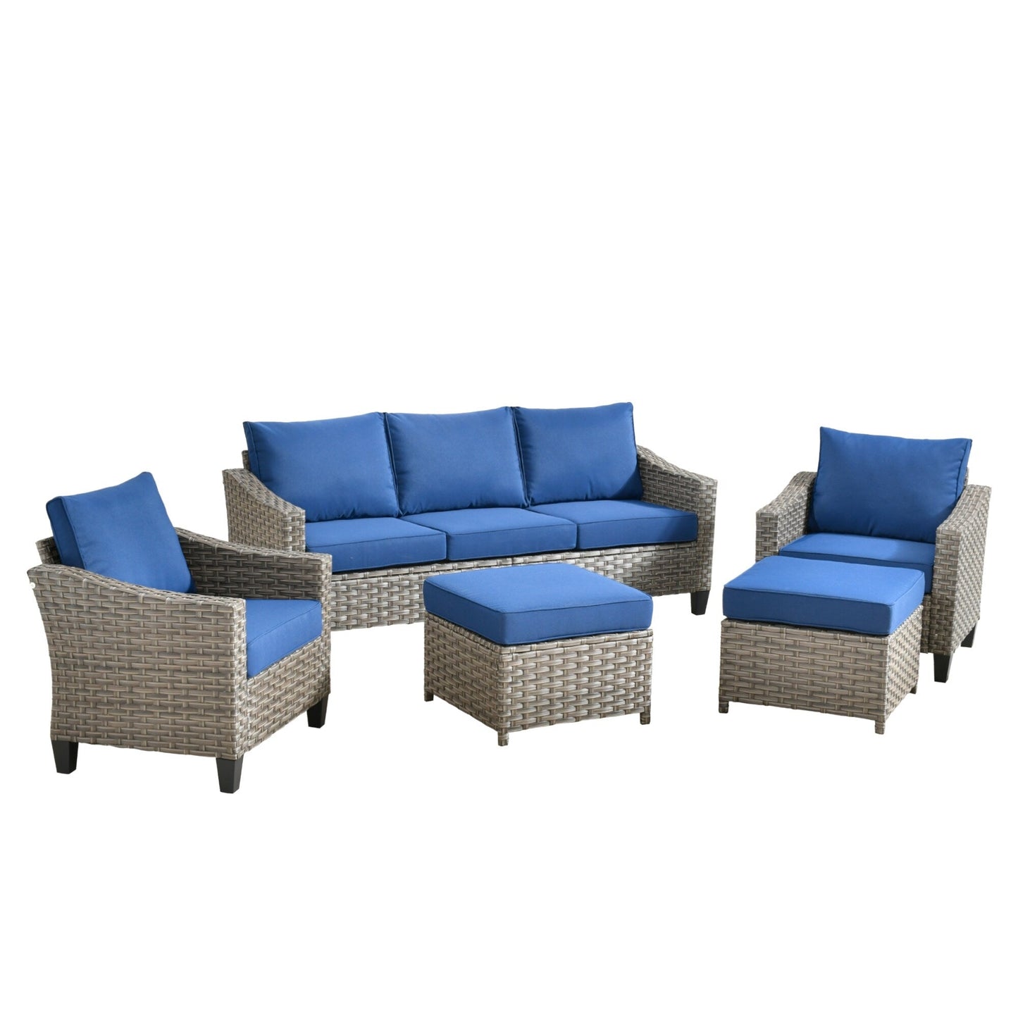 Set di mobili da esterno XIZZI con tavolo da fuoco