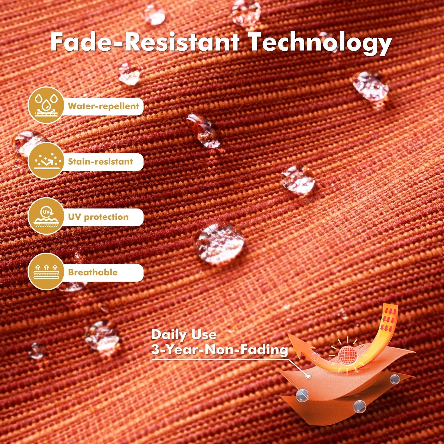 Set di mobili da esterno XIZZI con tavolo da fuoco