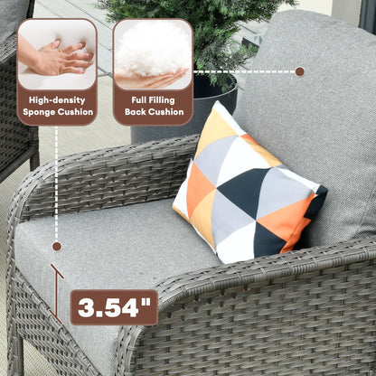 Set di sedie in vimini per esterni XIZZI (set da 2)