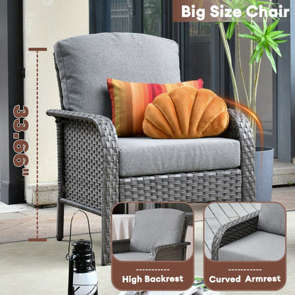 Set di sedie in vimini per esterni XIZZI (set da 2)