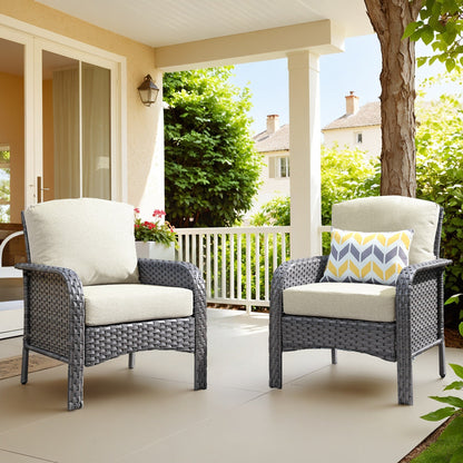 Set di sedie in vimini per esterni XIZZI (set da 2)