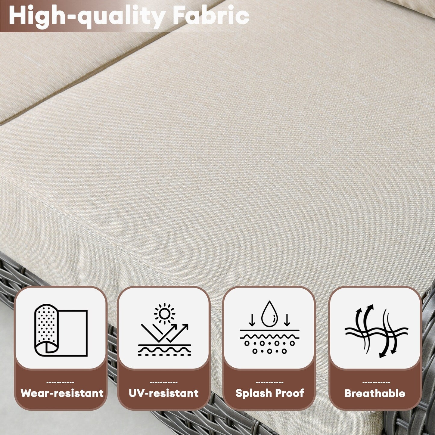 Set di sedie in vimini per esterni XIZZI (set da 2)