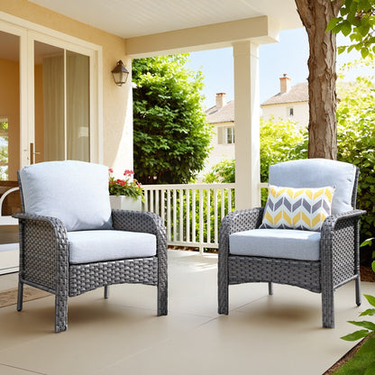 Set di sedie in vimini per esterni XIZZI (set da 2)