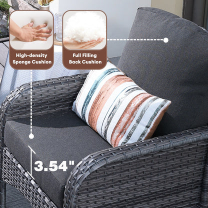 Set di sedie in vimini per esterni XIZZI (set da 2)