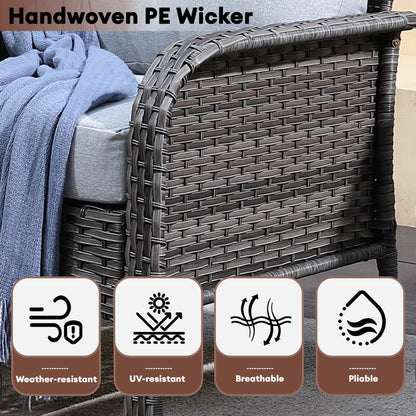 Set di sedie in vimini per esterni XIZZI (set da 2)