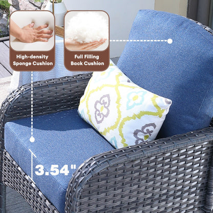 Set di sedie in vimini per esterni XIZZI (set da 2)