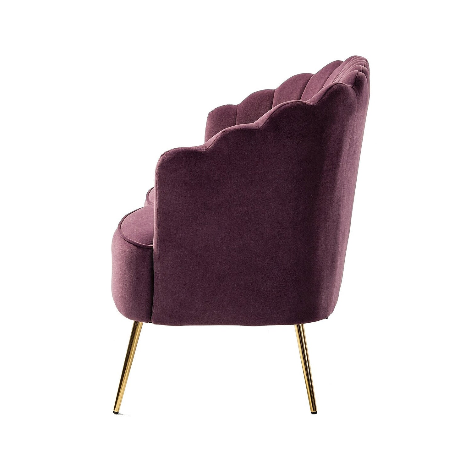 Divano a due posti Xabier da 52'' con schienale a forma di fiore