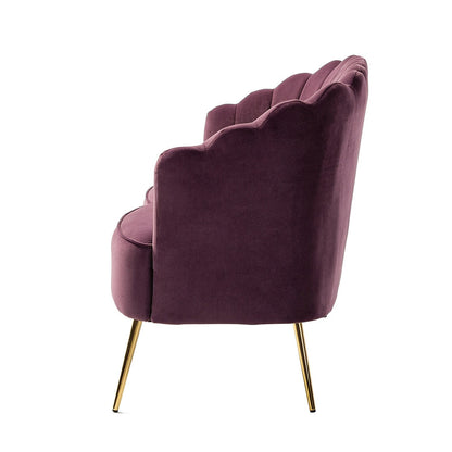 Divano a due posti Xabier da 52'' con schienale a forma di fiore