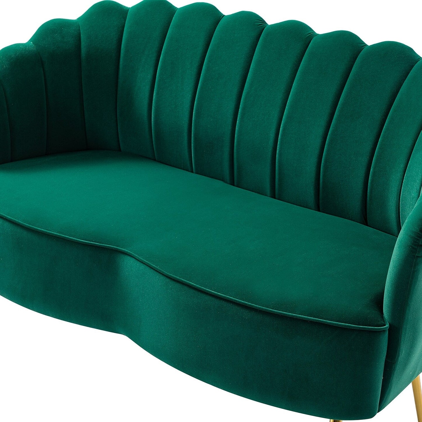 Divano a due posti Xabier da 52'' con schienale a forma di fiore