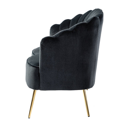 Divano a due posti Xabier da 52'' con schienale a forma di fiore