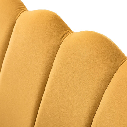 Divano a due posti Xabier da 52'' con schienale a forma di fiore