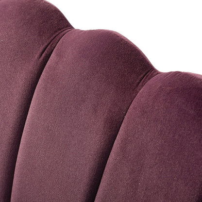 Divano a due posti Xabier da 52'' con schienale a forma di fiore