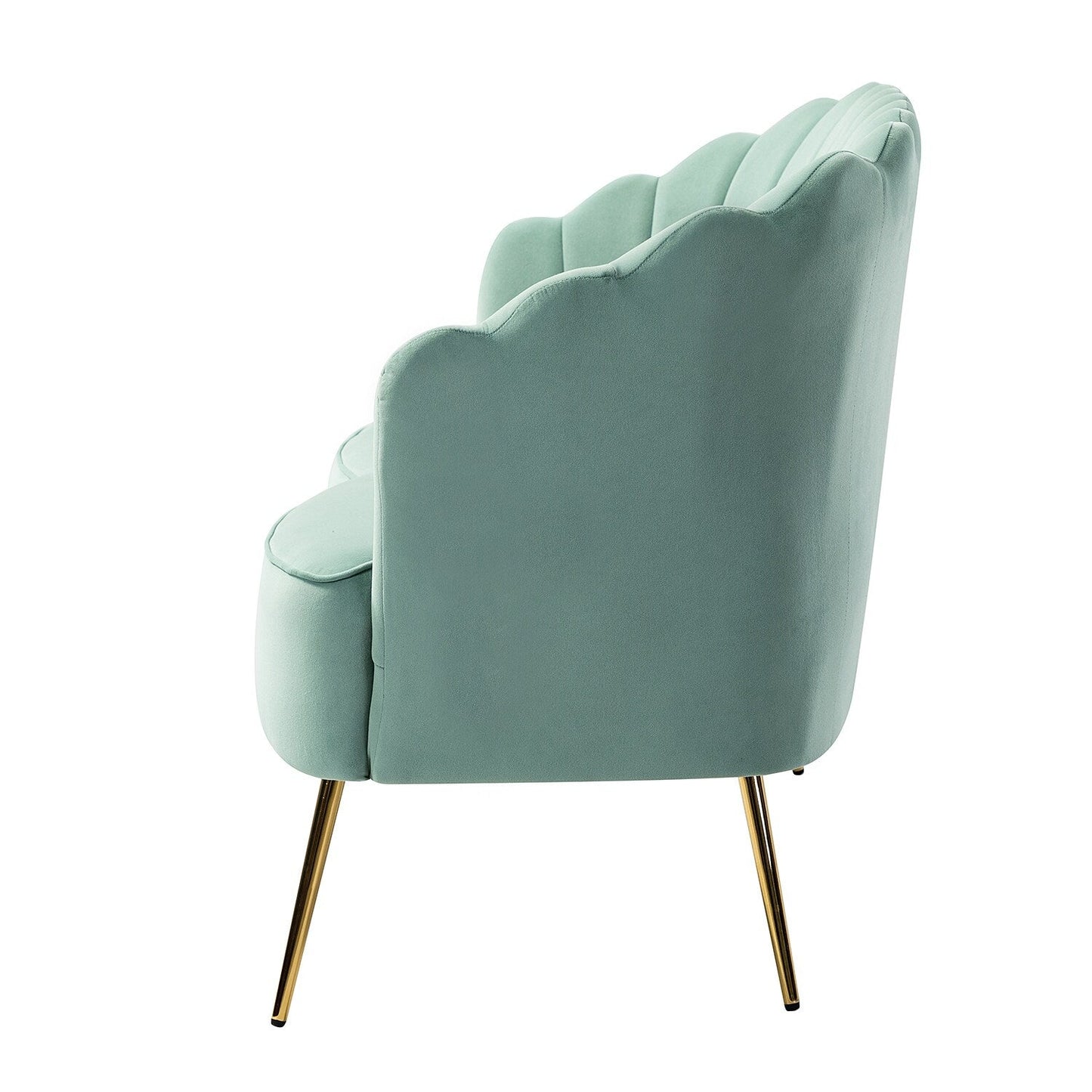 Divano a due posti Xabier da 52'' con schienale a forma di fiore