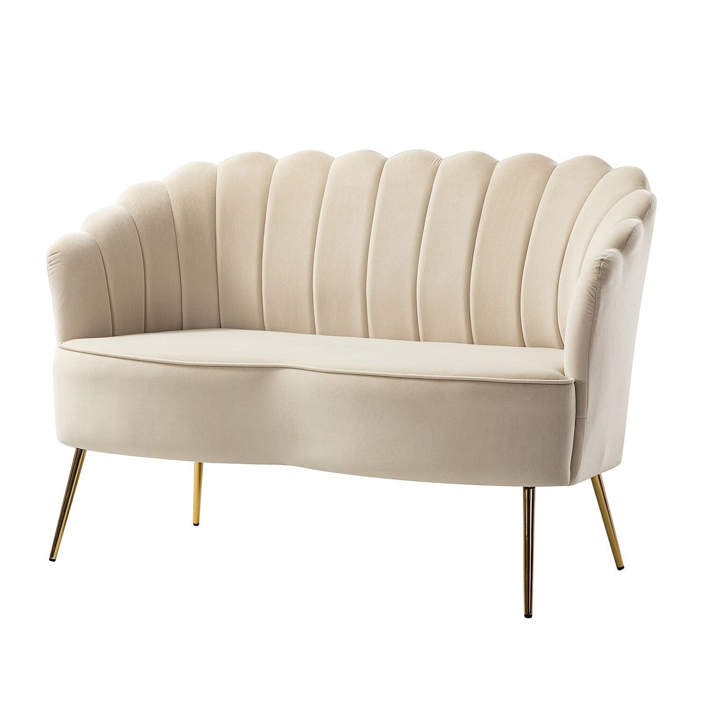 Divano a due posti Xabier da 52'' con schienale a forma di fiore