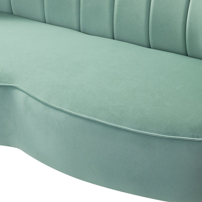 Divano a due posti Xabier da 52'' con schienale a forma di fiore