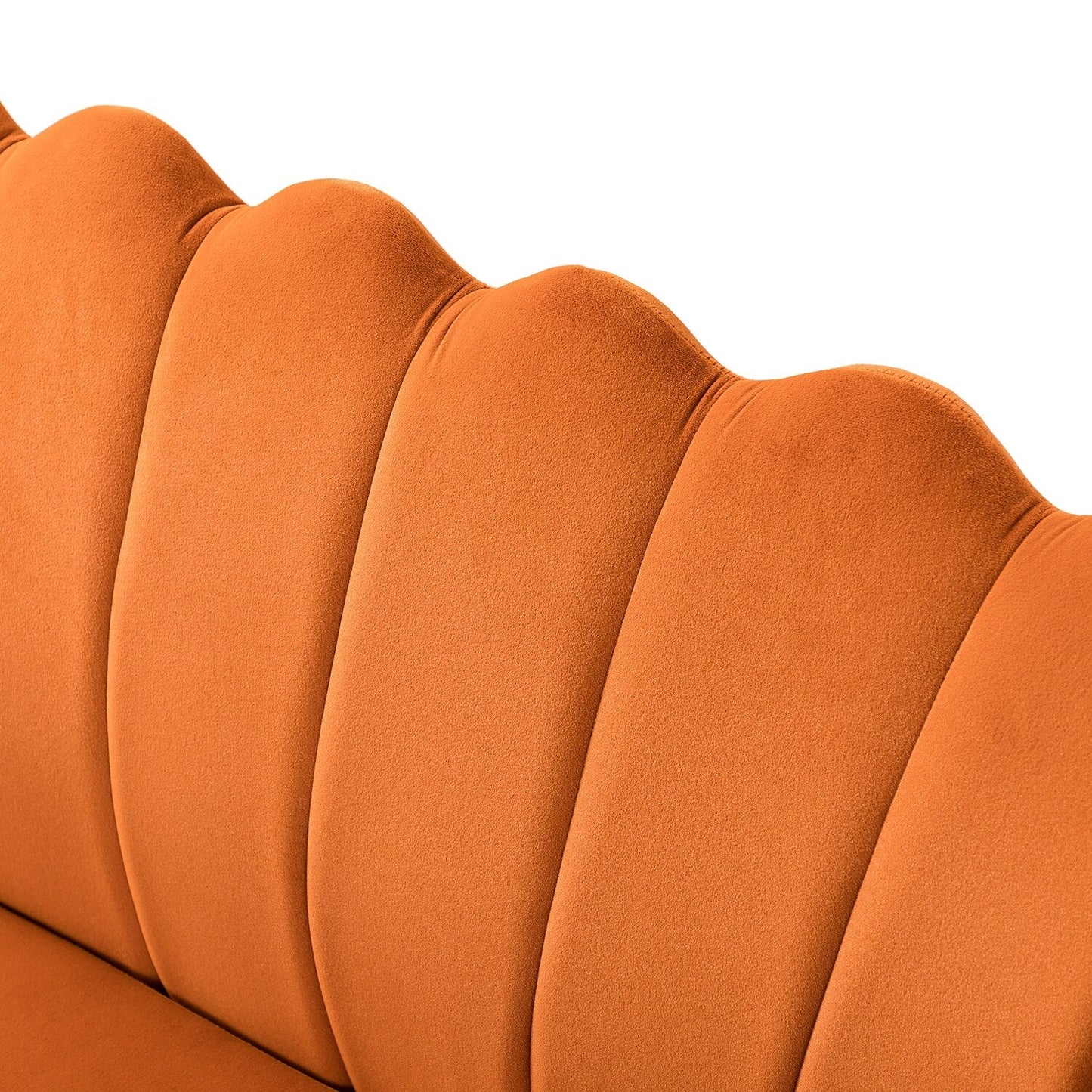 Divano a due posti Xabier da 52'' con schienale a forma di fiore