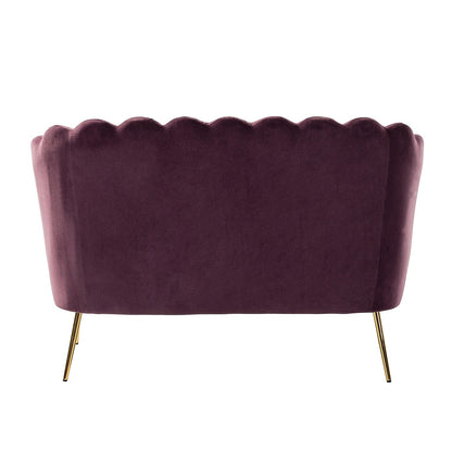 Divano a due posti Xabier da 52'' con schienale a forma di fiore