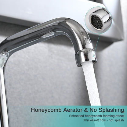 Rubinetto per lavabo da bagno di lusso YASINU da 8 pollici con scarico a scomparsa