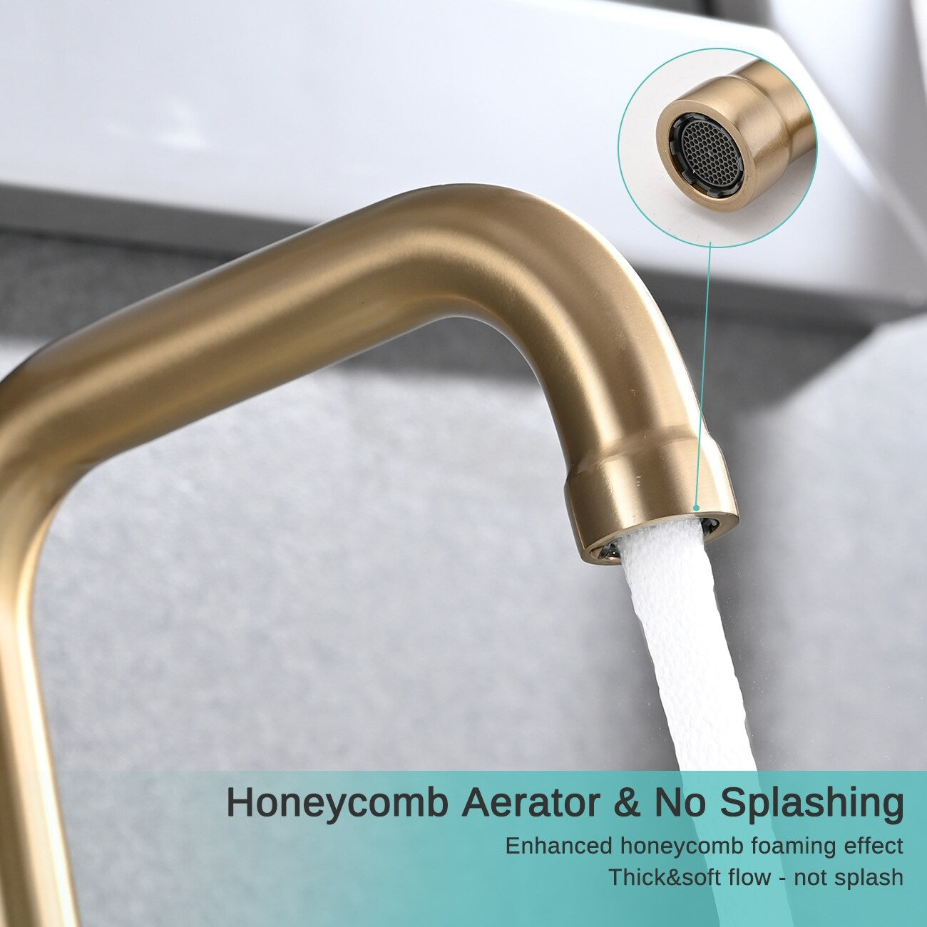 Rubinetto per lavabo da bagno di lusso YASINU da 8 pollici con scarico a scomparsa