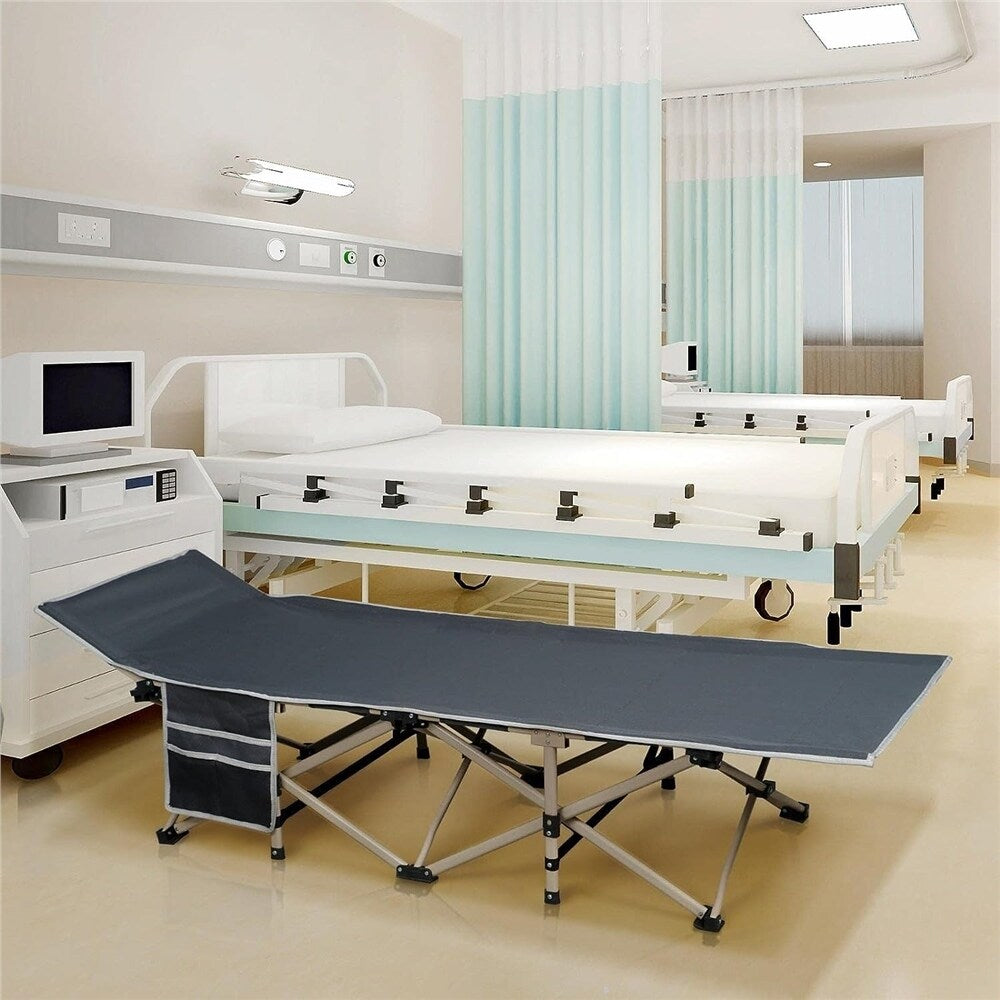 Yaheetech Lettino da campeggio pieghevole portatile in metallo per esterni e interni