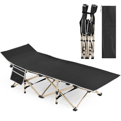 Yaheetech Lettino da campeggio pieghevole portatile in metallo per esterni e interni