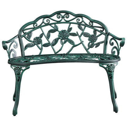 Panca da giardino in metallo per esterni Yaheetech - N/A