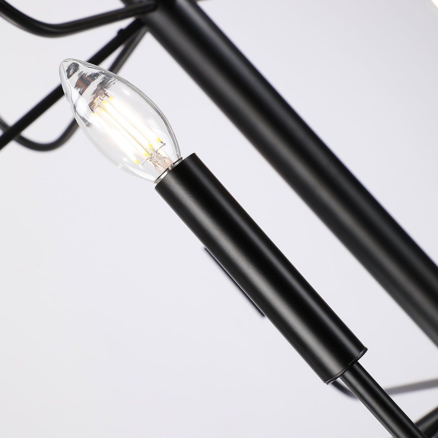 Lampadario minimalista a 15 luci, design antico a 2 livelli - 48