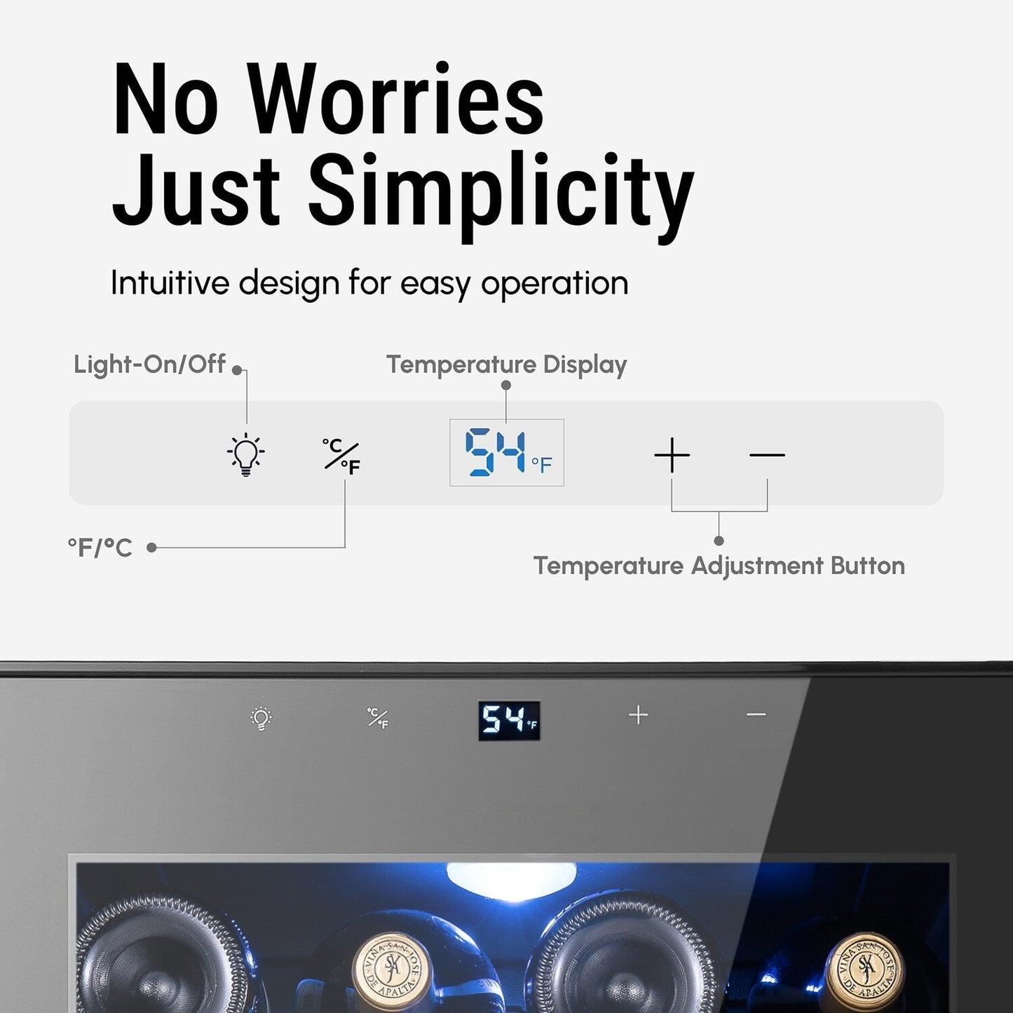 Frigorifero per vino/bevande da 17 pollici e 28 bottiglie, refrigeratore per vino in acciaio inossidabile per uso domestico e commerciale
