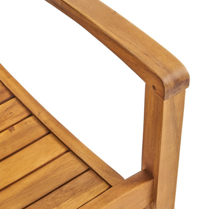 Set da pranzo quadrato da esterno York Acacia Wood da 5 pezzi di Christopher Knight Home