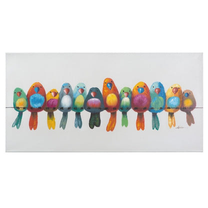 Yosemite Home Decor 'Birds on a Wire I' Quadro originale dipinto a mano - multicolore