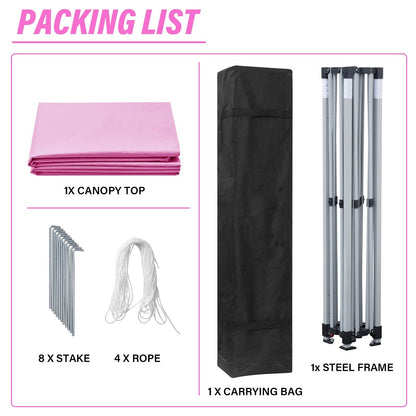 Tenda da giardino Zenova da 10' x 10', gazebo, tenda da festa, tenda da matrimonio