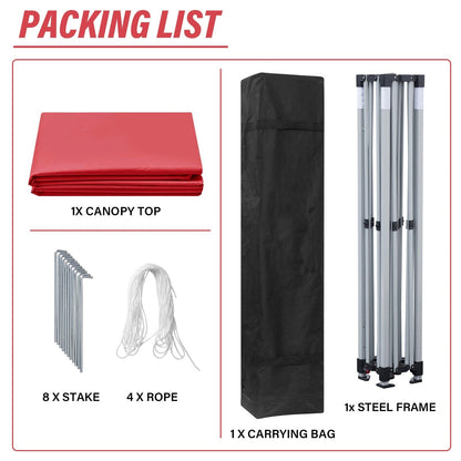 Tenda da giardino Zenova da 10' x 10', gazebo, tenda da festa, tenda da matrimonio