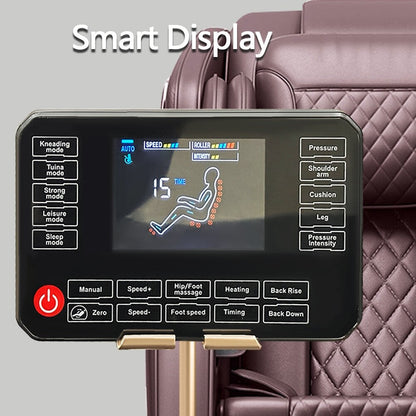 Poltrona reclinabile massaggiante Zero Gravity con massaggio completo del corpo, riscaldamento e audio Bluetooth integrato