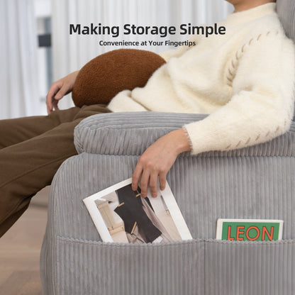 Poltrona reclinabile elettrica Zero Gravity con porta USB, schienale e poggiapiedi regolabili elettricamente, design ergonomico