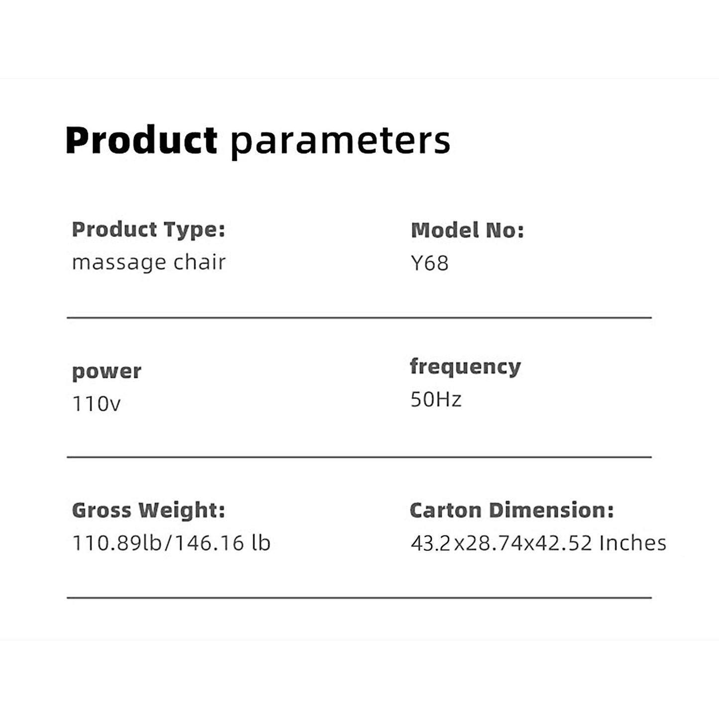 Poltrona reclinabile massaggiante Zero-Gravity con audio Bluetooth