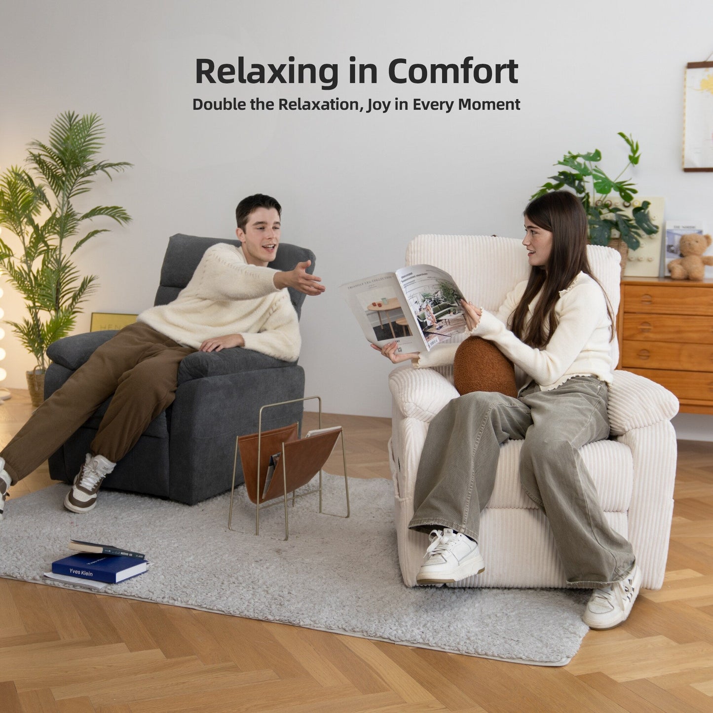 Poltrona reclinabile elettrica Zero Gravity con USB e design ergonomico