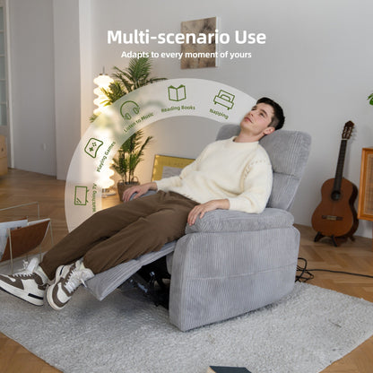 Poltrona reclinabile elettrica Zero Gravity con USB e design ergonomico