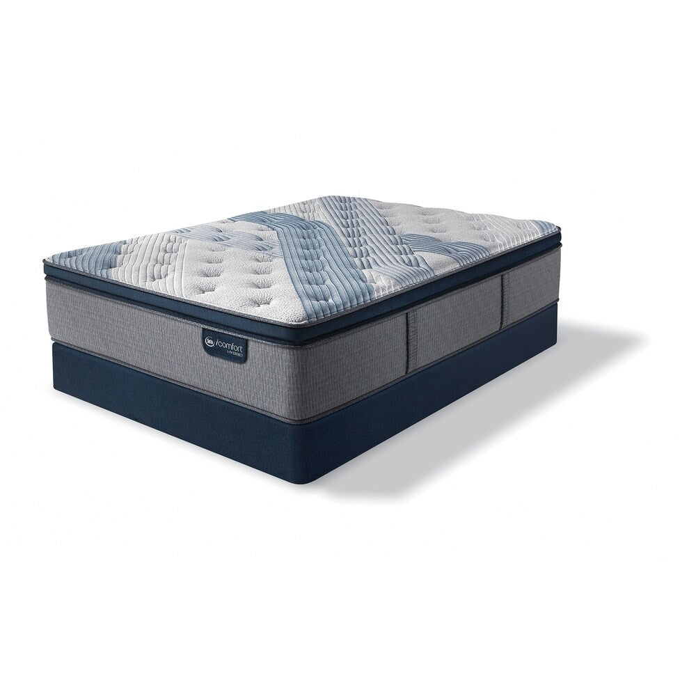 Set di materassi ibridi Serta iComfort Blue Fusion 1000 da 14 pollici con cuscino superiore in peluche